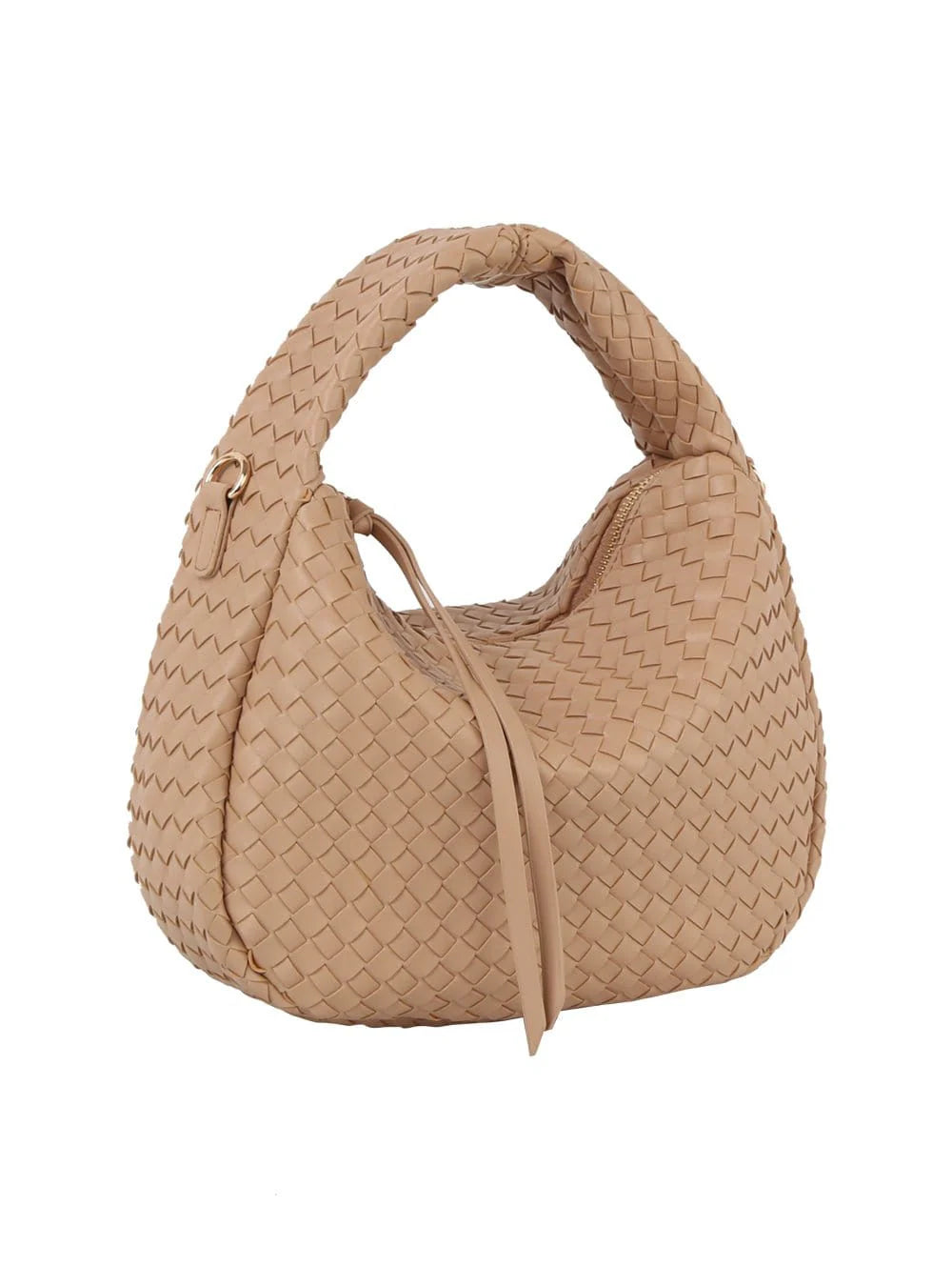 Woven Hobo Bag Taupe