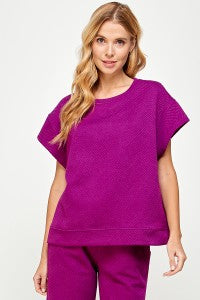 The Tia Pant Set Magenta