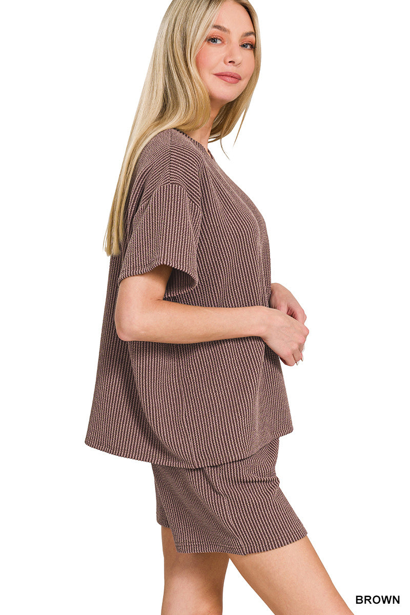 The Thea Short Set Brown