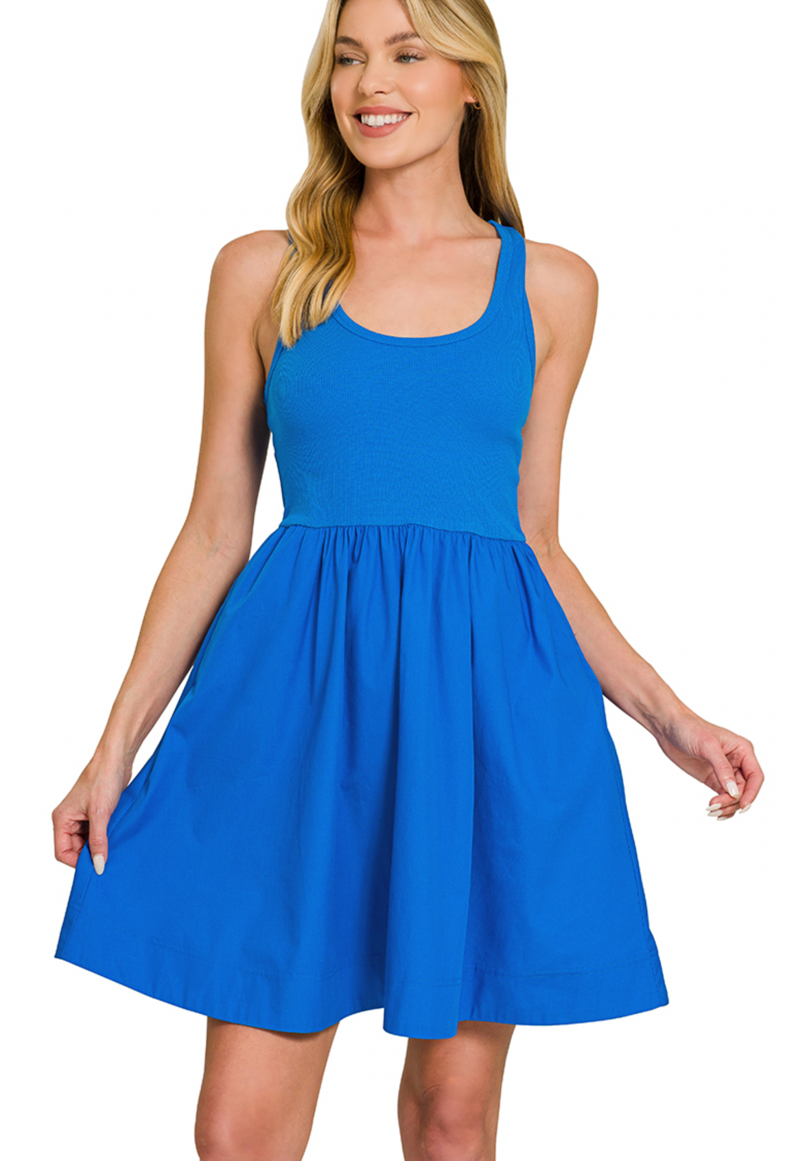 The Lena Dress Blue
