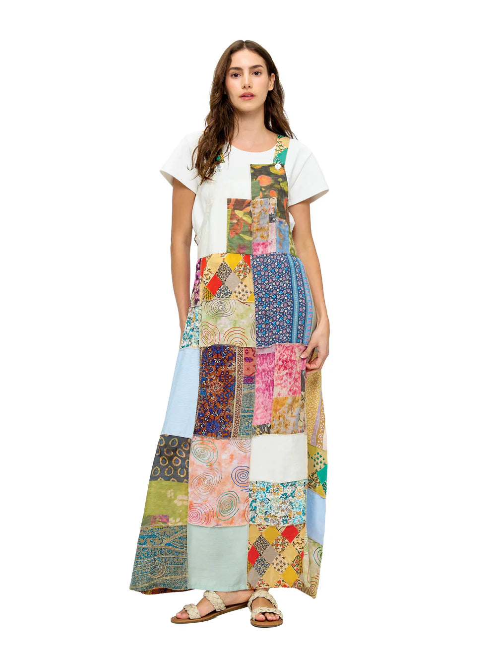 Floral Patchwork Maxi Dress
