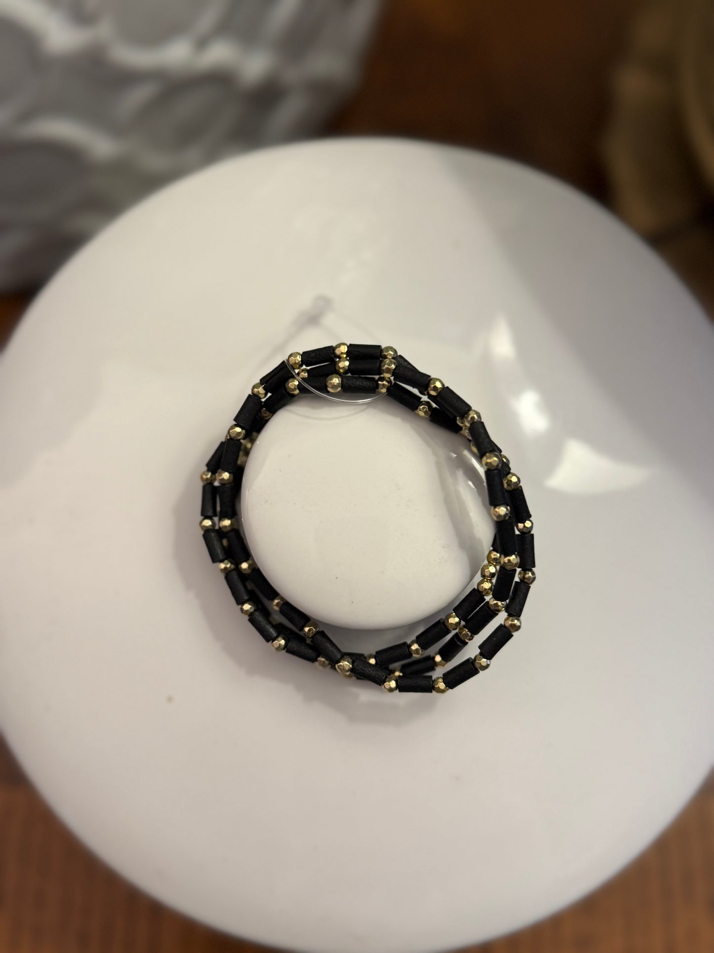 Black/Gold Bracelet Set