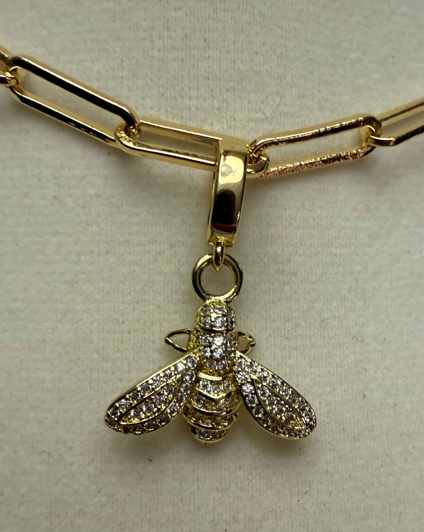 Bee Charm with Stones