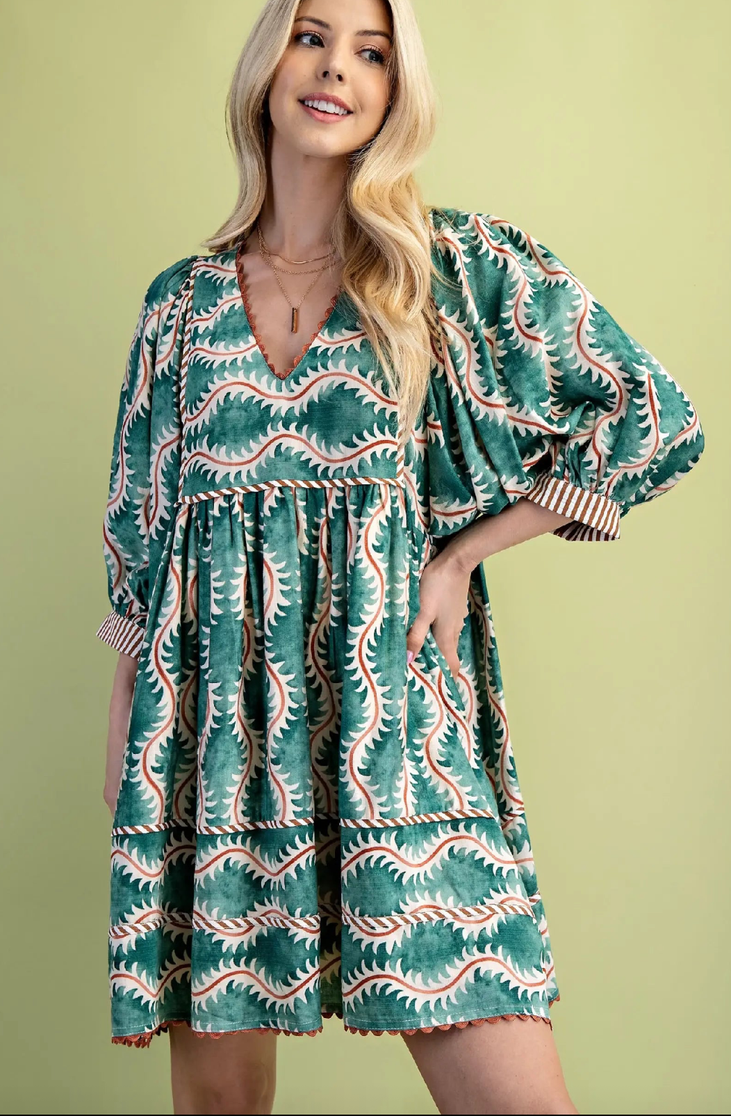 The Chelsea Dress Green