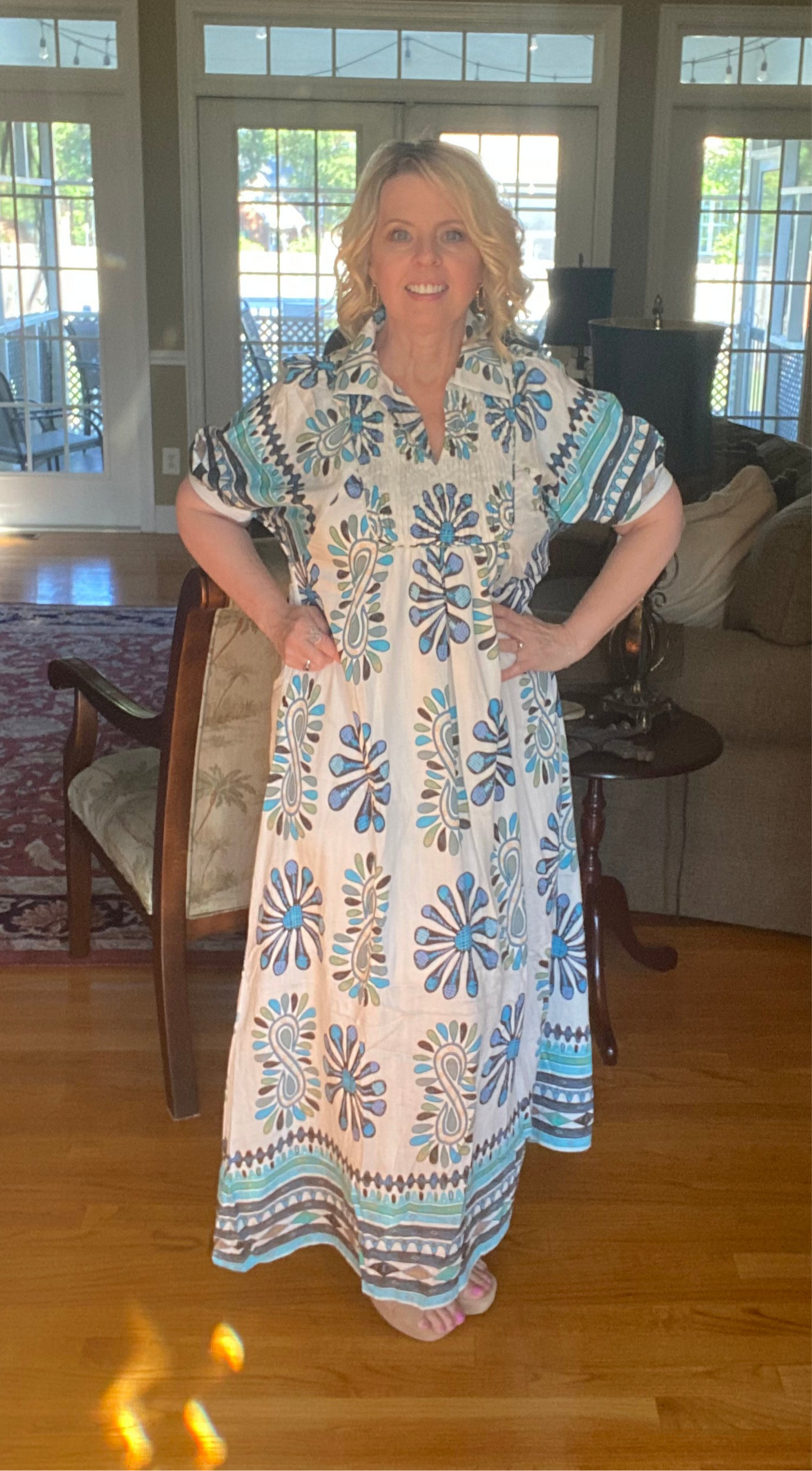 The Kaleisha Dress Sky Mix