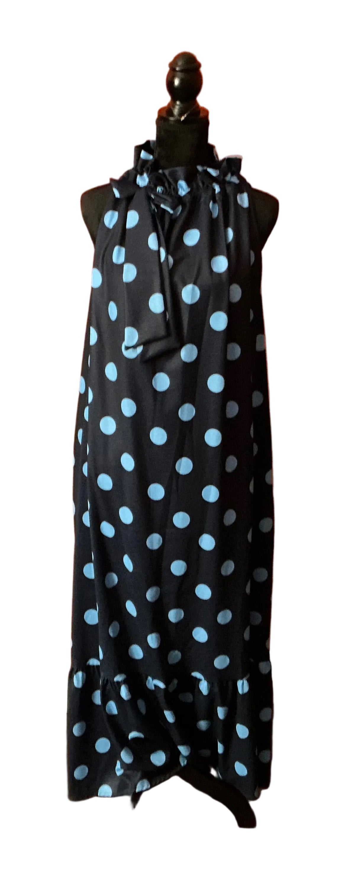 The Gingah Dress Navy/Blue