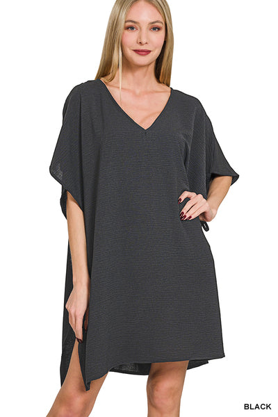Tie Side Cover Up Black