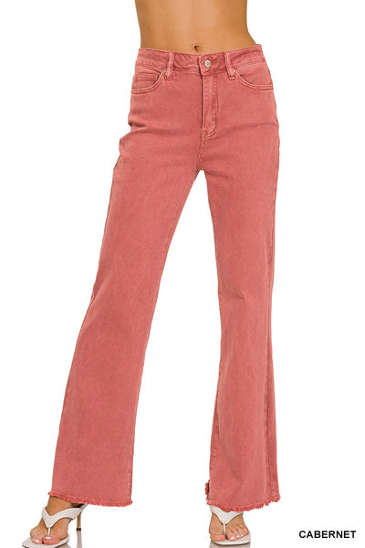 Acid Washed Fray Hem Cabernet