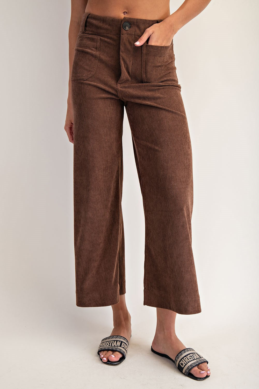 The Renee Corduroy Pants Mocha