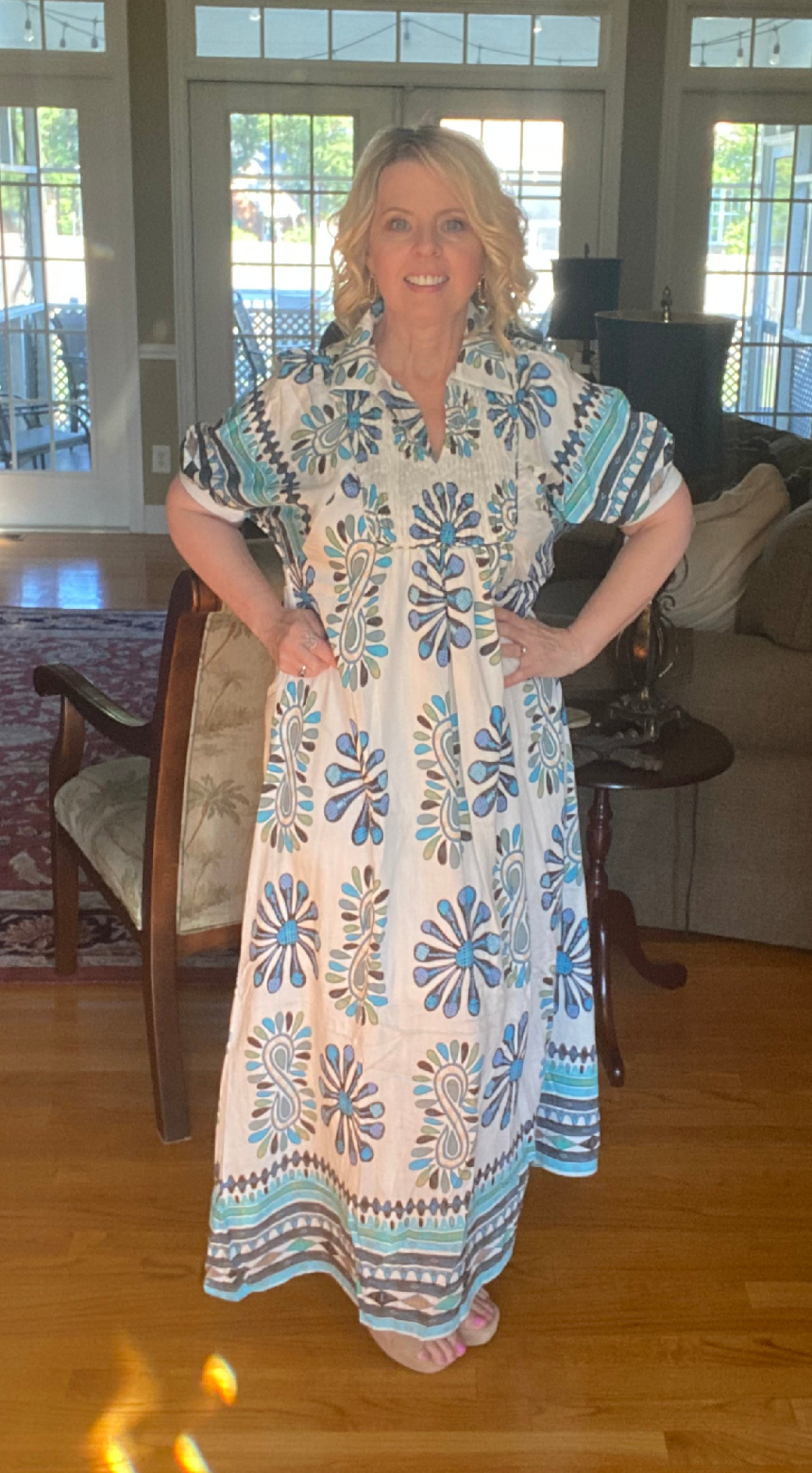 The Elizabeth Dress Sky Blue