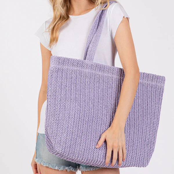 The Woven Tote Lavender