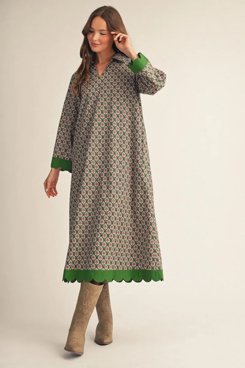The Elena Dress Olive