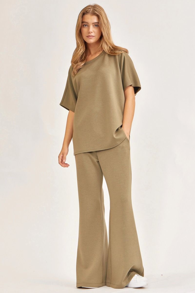 Luxe Short Sleeve Olive Set