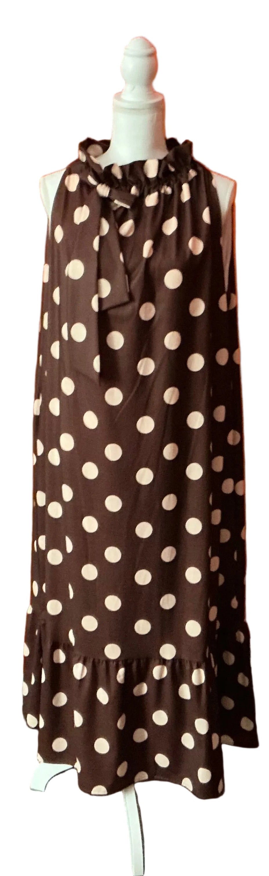 The Gingah Dress Brown