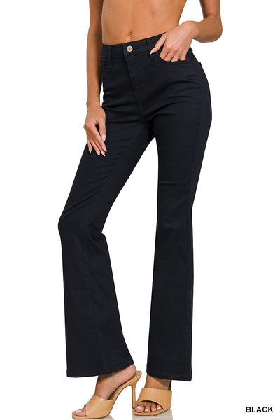 High Rise Boot Cut Black
