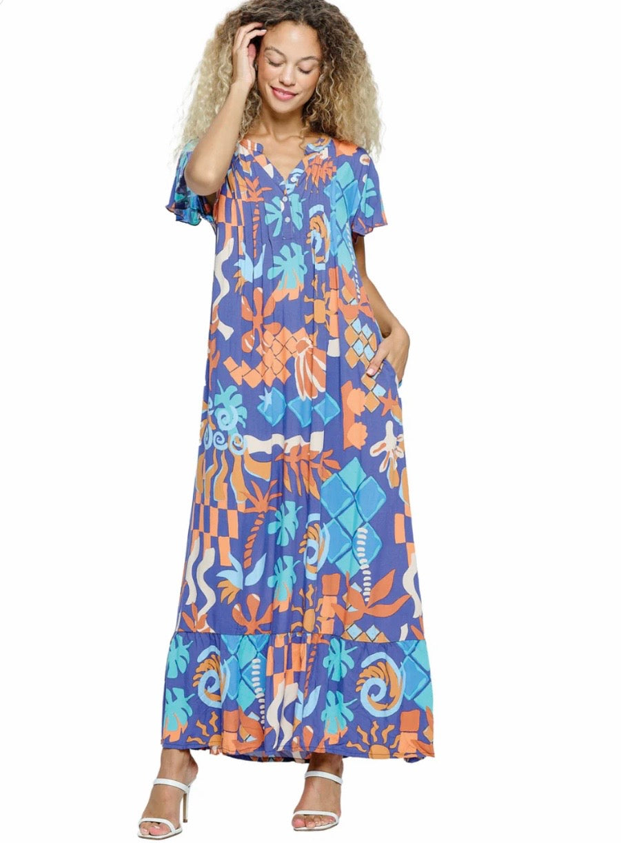 The Boho Floral Maxi Dress
