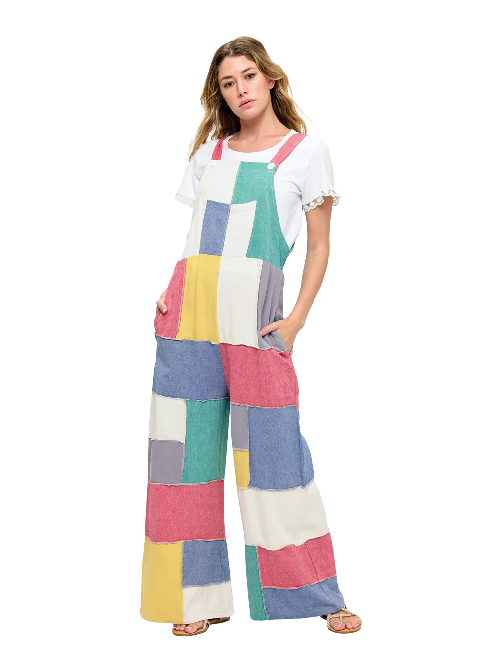 Colorblock Overalls 26346