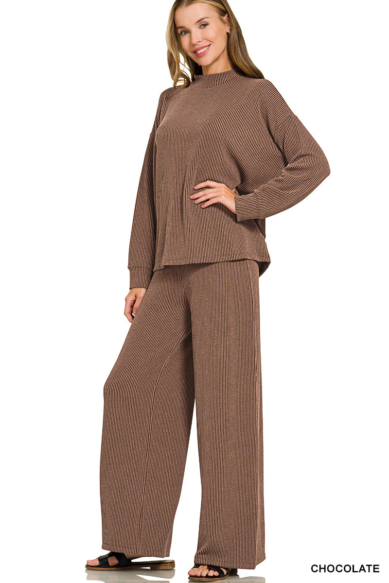 The Meranda Pant Set Brown