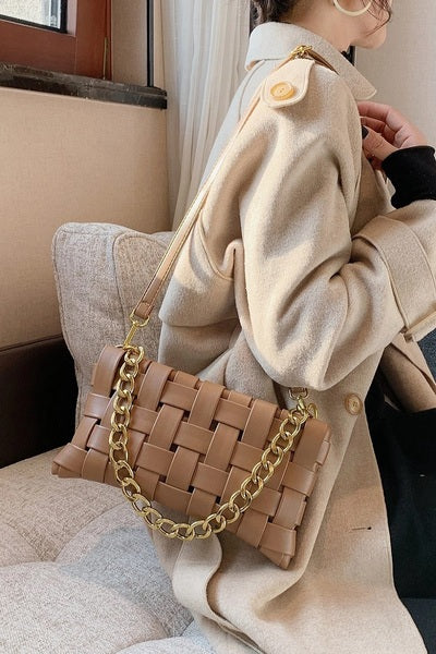 Woven Weaved Bag Mocha