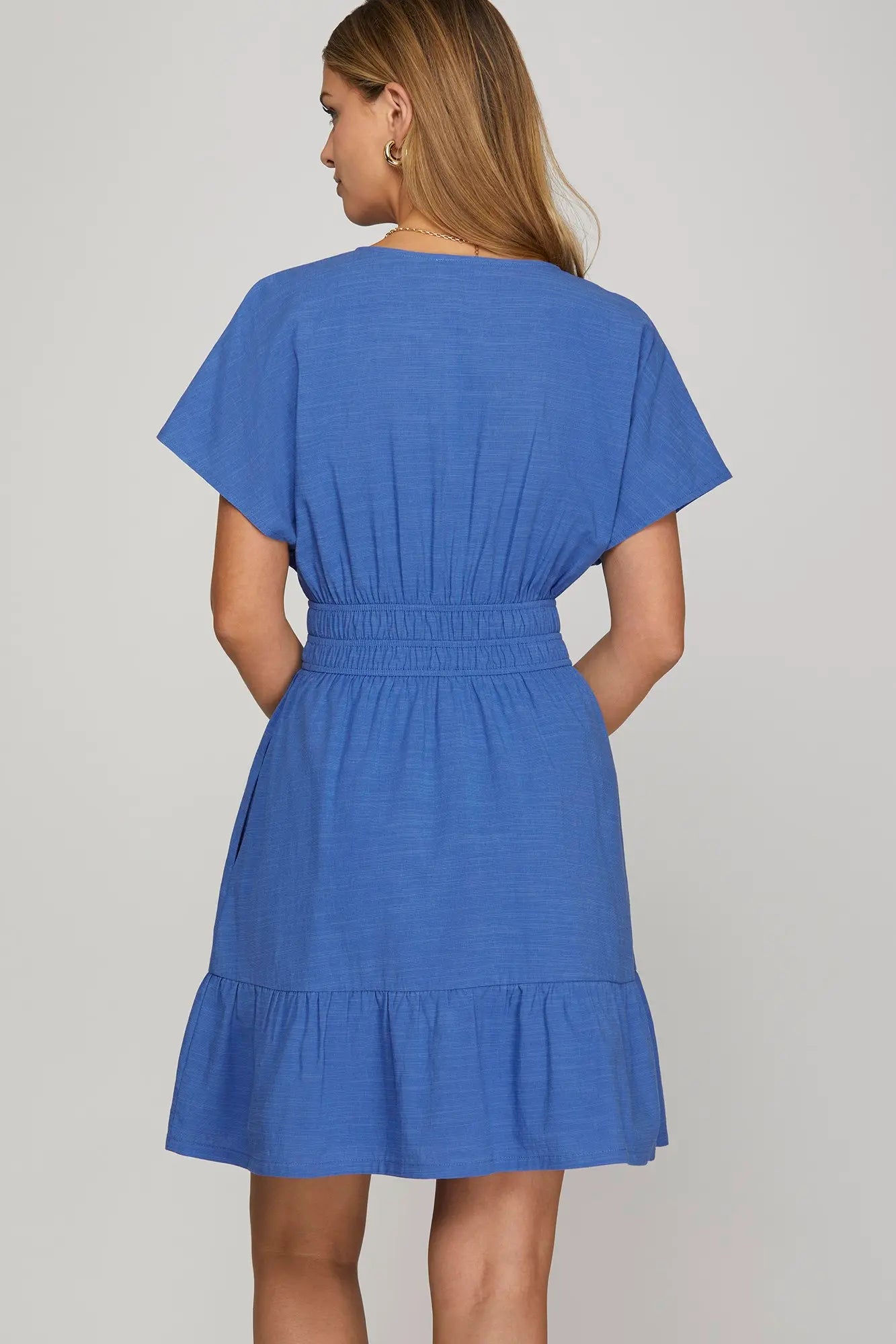 The Monica Dress Blue