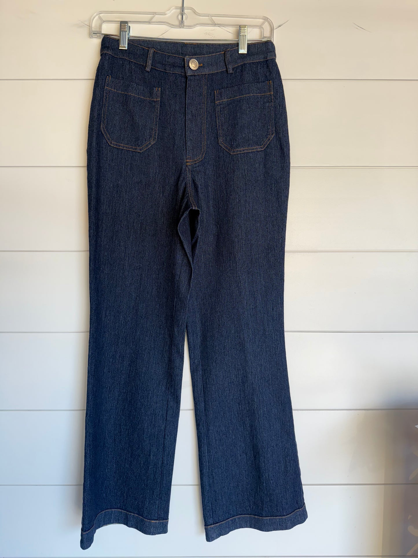 Wide Leg Denim Jeans