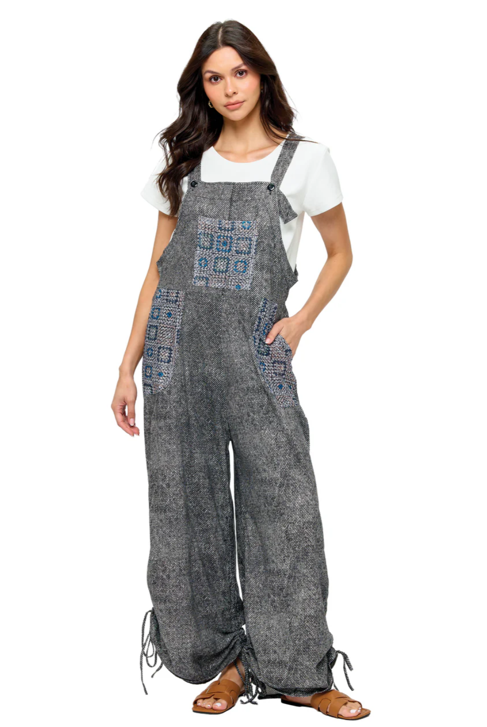 Overall Boho Charcoal