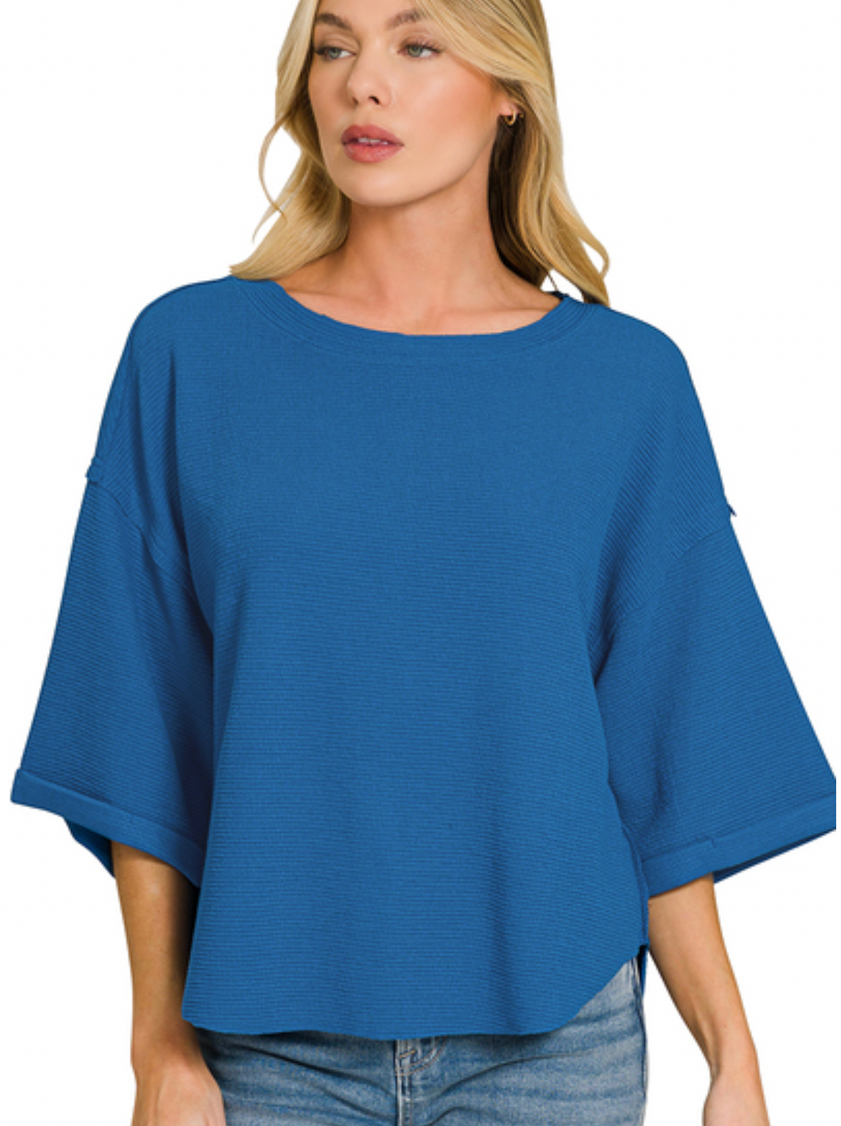 The Savannah Top Classic Blue