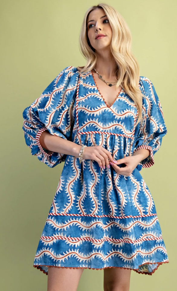 The Chelsea Dress Blue