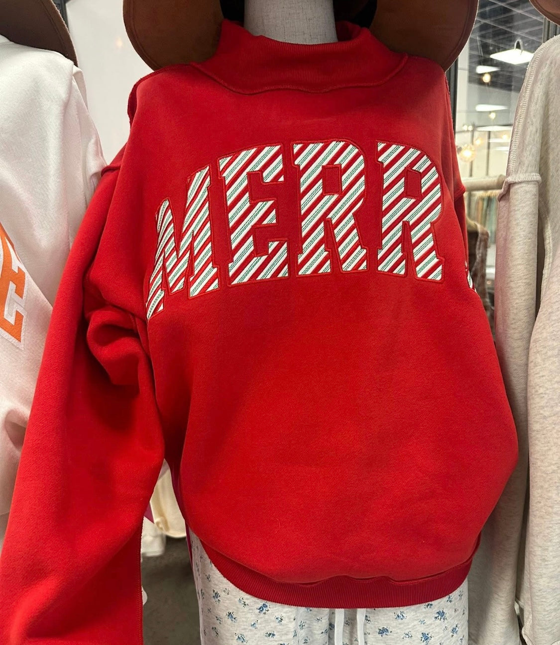 MERRY Mock Neck Sweatshirt