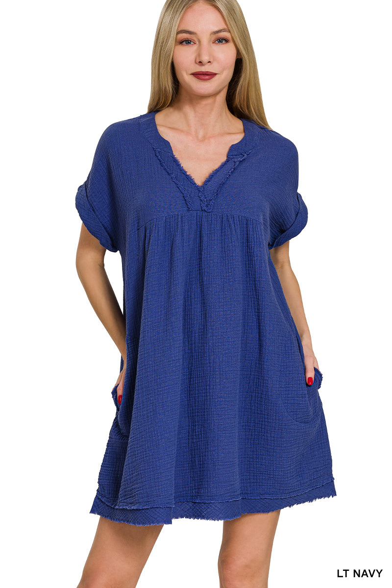 The Havana Dress Navy