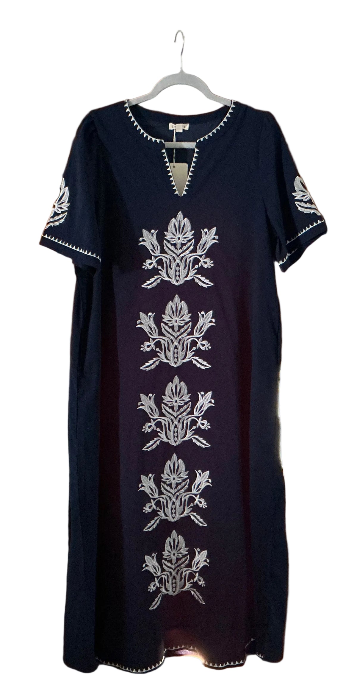 Navy and White Dress
