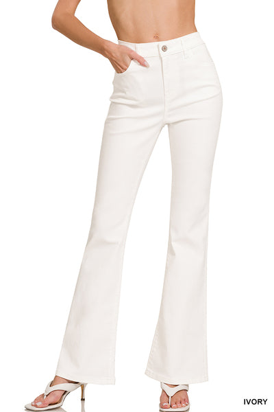 High Rise Boot Cut Ivory