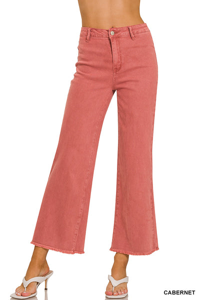 Acid Washed Fray Hem Cabernet no pockets