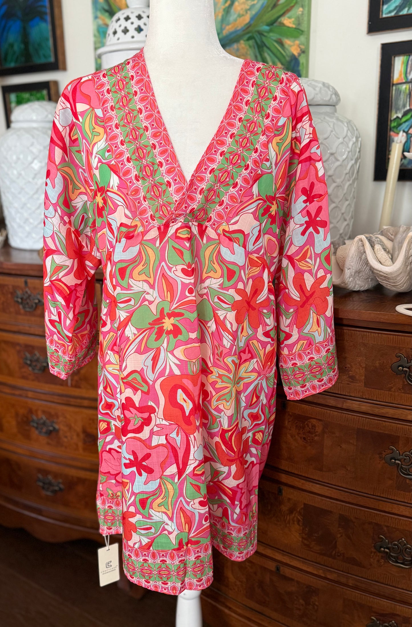 Pink and Green Cover Up