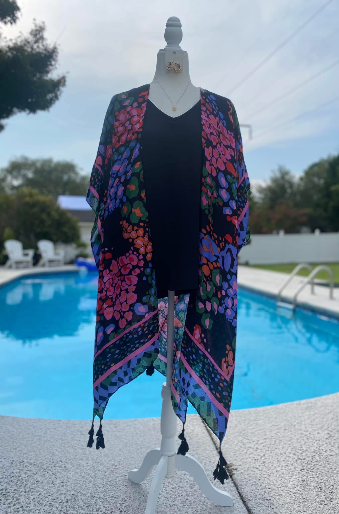 Black Mix Kimono