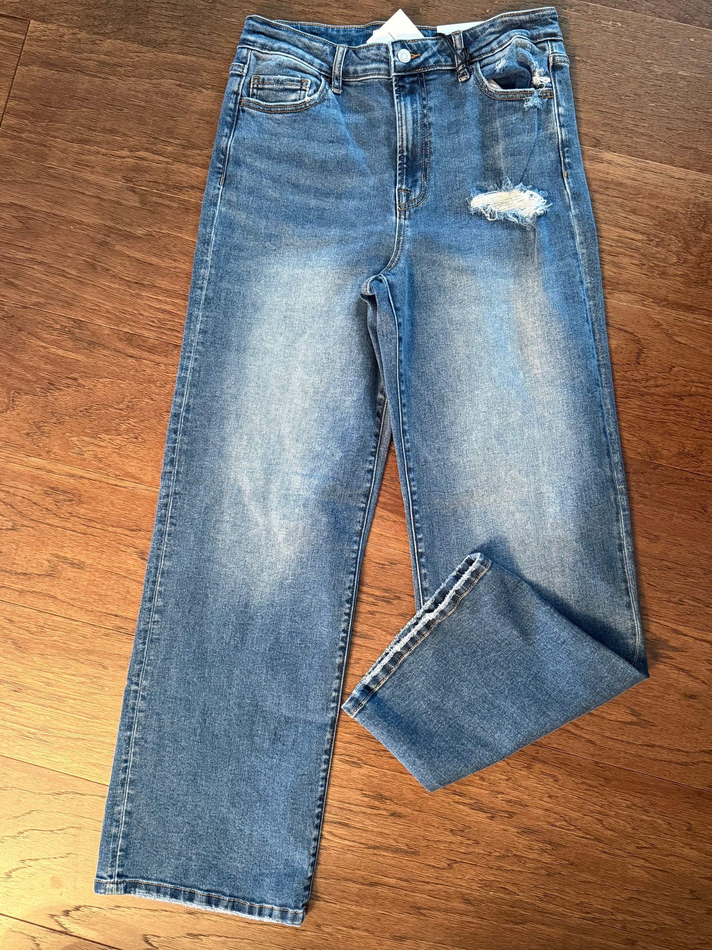 High Waist Straight Leg