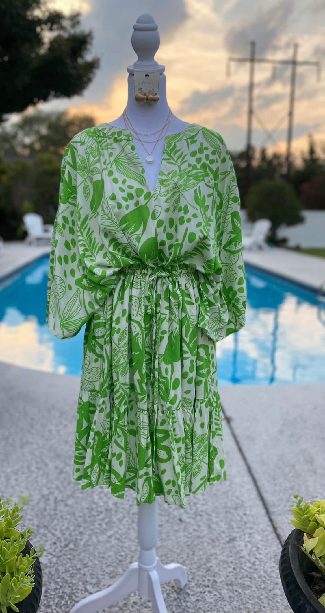 Green Mix Dress