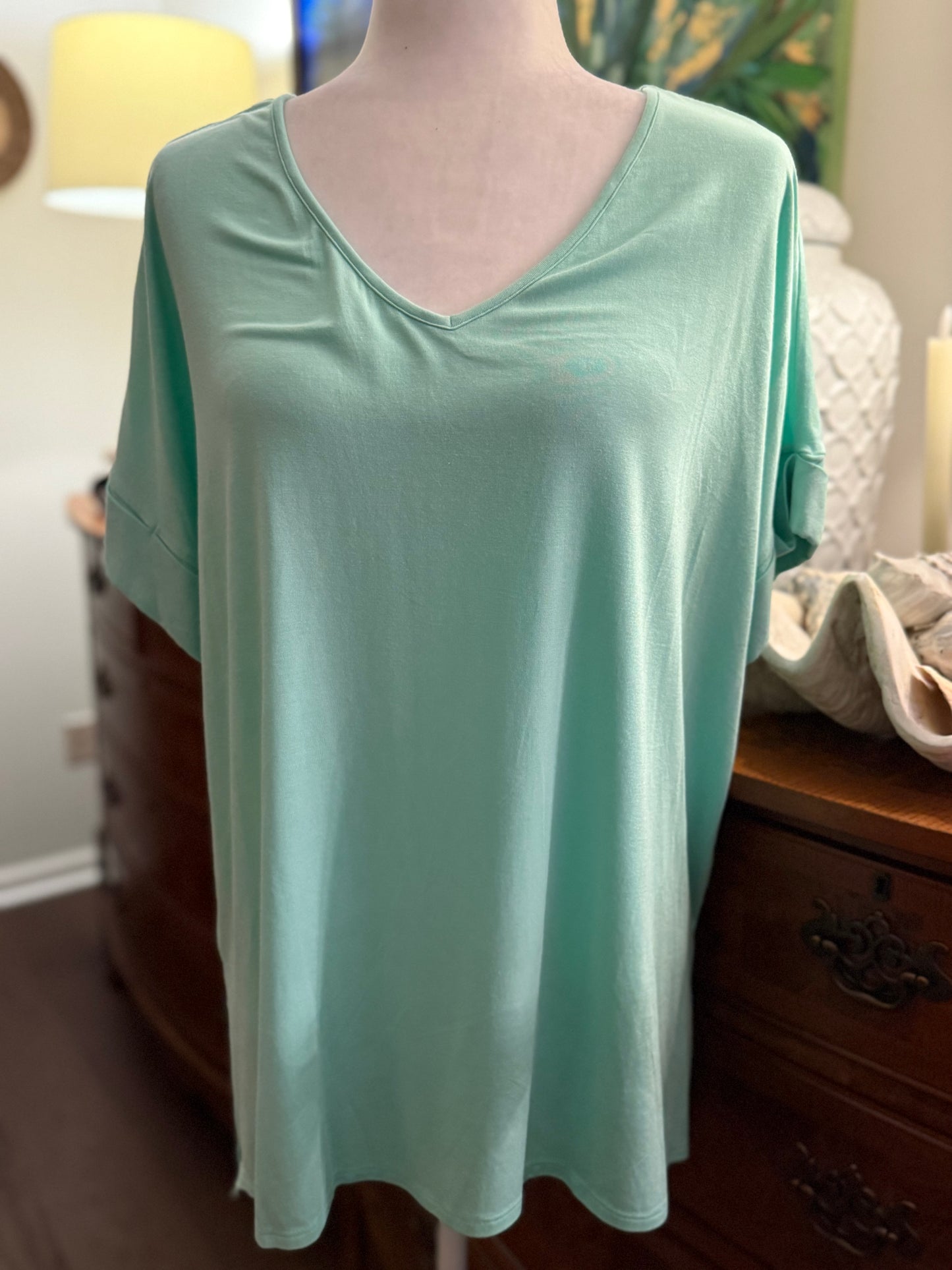 Rolled Sleeve Tee Mint