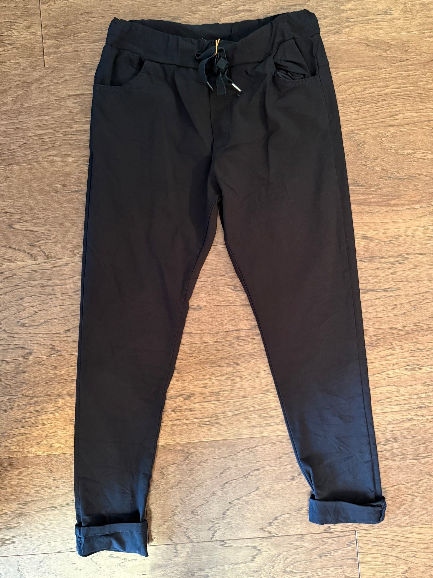 Italy Stretch Pants Black