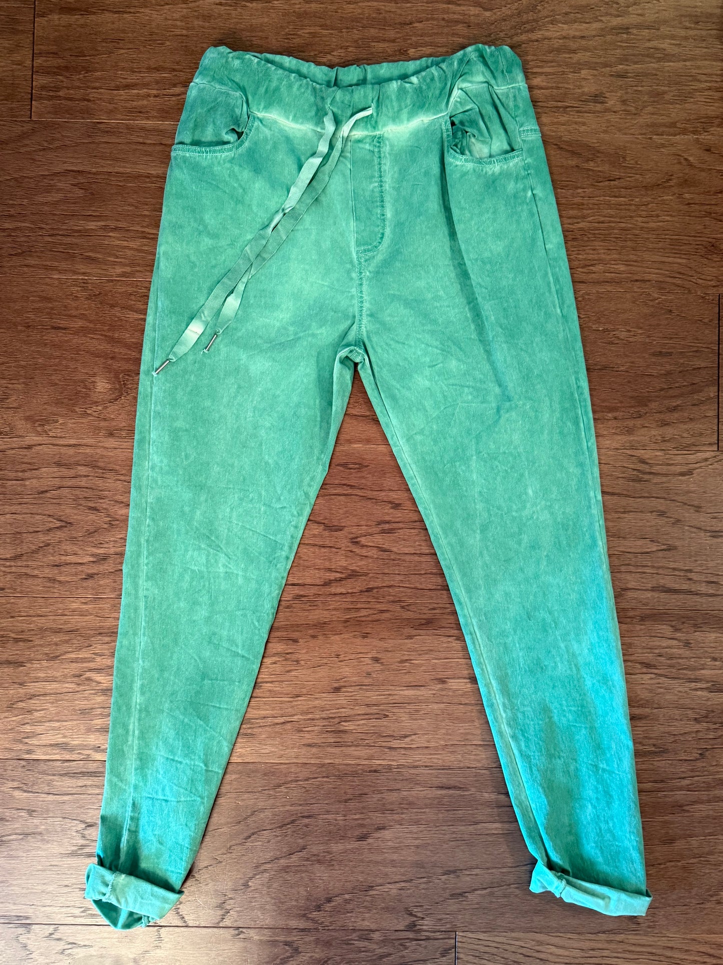 Italy Stretch Pants Mint Green