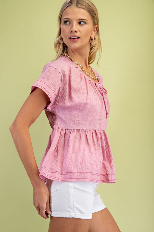 The Allison Top Pink