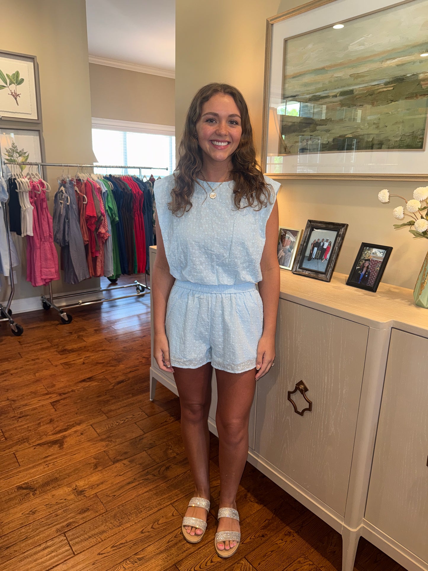 The May Short Set Ice Blue