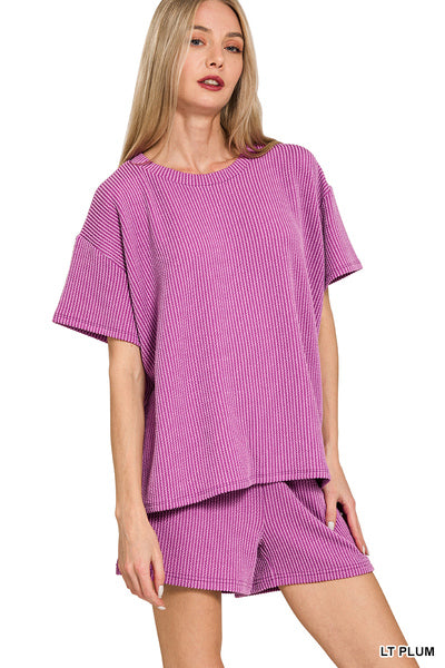 The Thea Short Set Lt. Plum