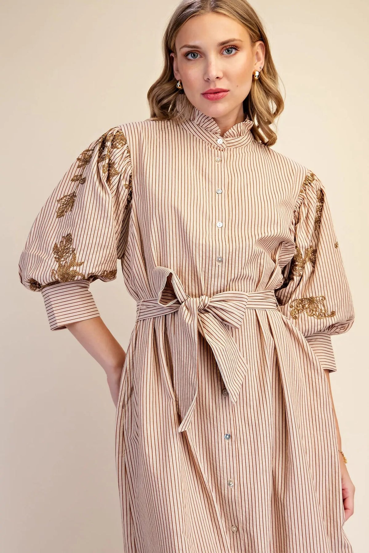 The Misha Dress Taupe