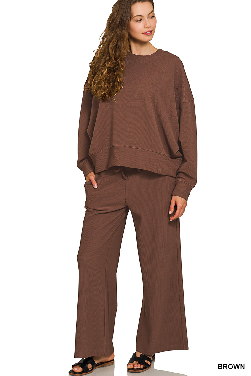 The Marissa Pant Set Brown