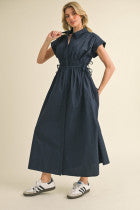 The Paula Dress Navy