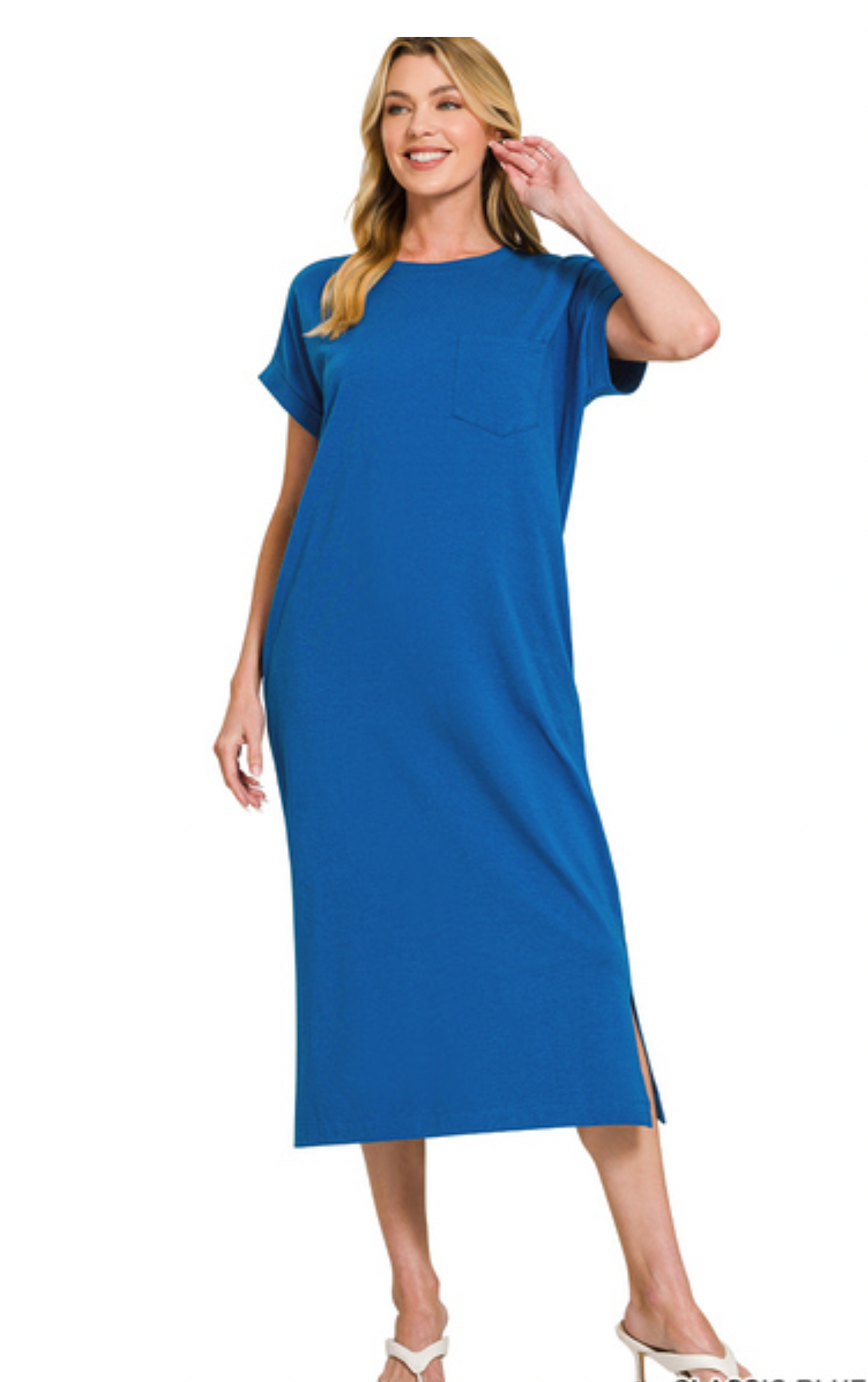 The Caroline Dress Classic Blue