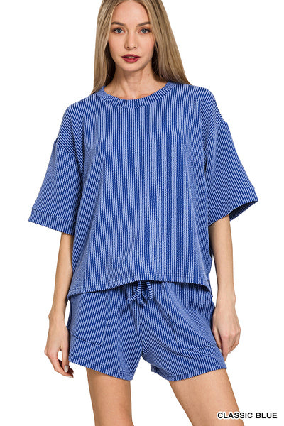 The Brynlee Short Set Classic Blue