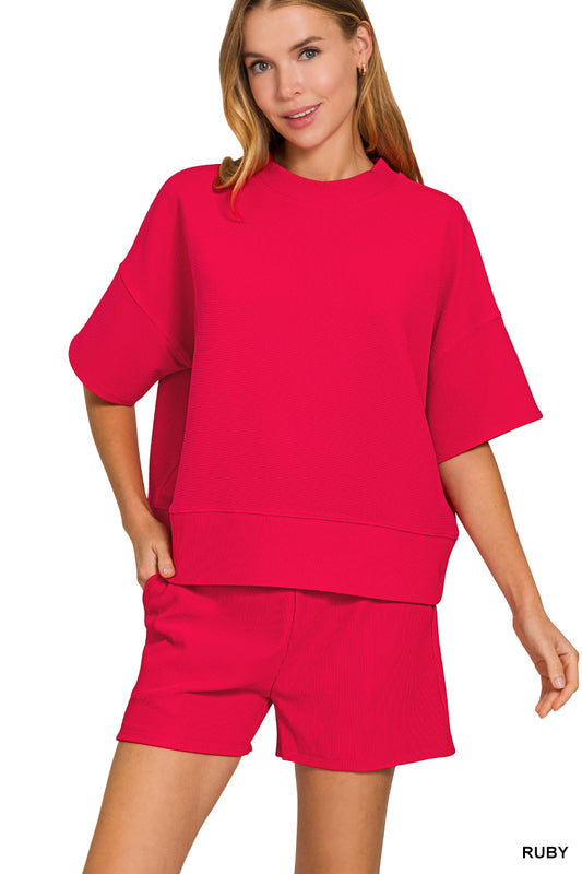 The Blair Short Set Ruby