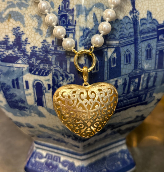 Catalina Puffy Heart Pendant
